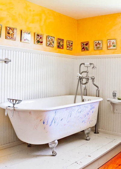 Farmhouse Bathroom by Rikki Snyder