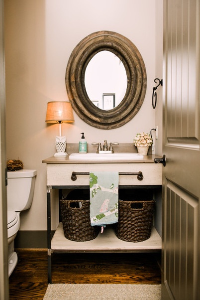 Traditional Powder Room by Two Ellie