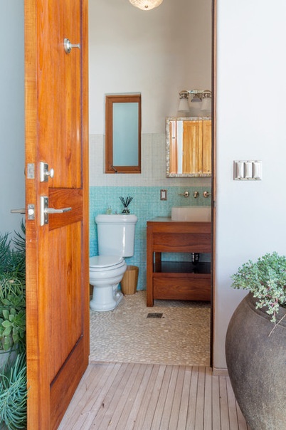 Tropical Bathroom by Carolyn Reyes