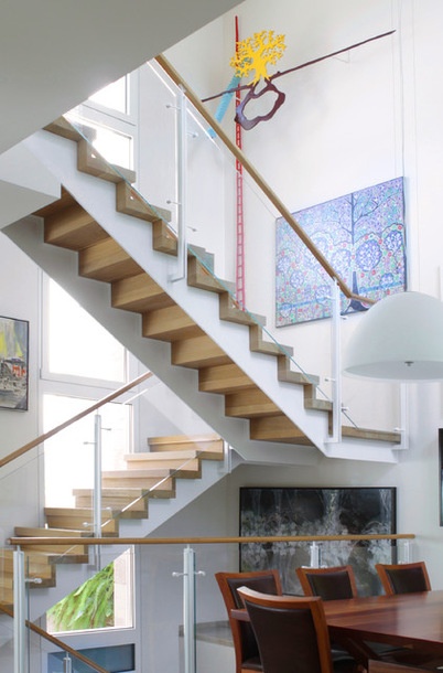 Contemporary Staircase by Esther Hershcovich