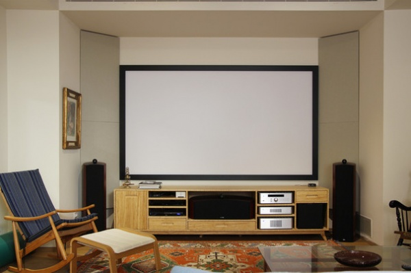 Contemporary Home Theater by Esther Hershcovich