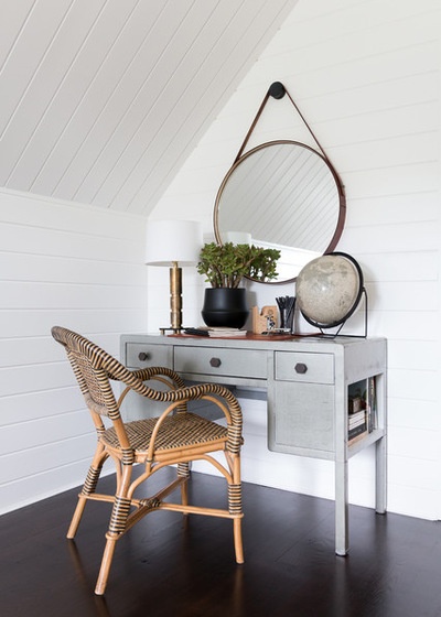 Beach Style Home Office by Matthew Caughy Interiors