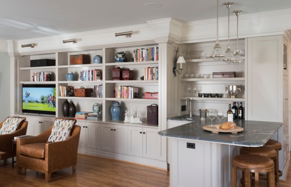 Traditional Family Room by Ann McCulloch Studio