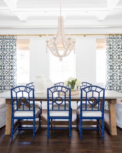 Transitional Dining Room by Studio McGee